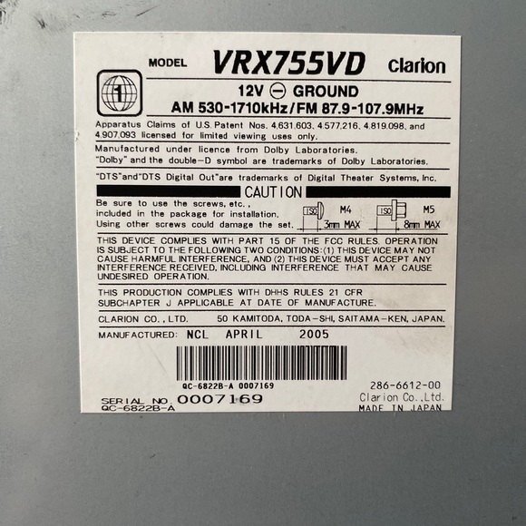 Clarion Car DVD Player - Picture 4 of 6